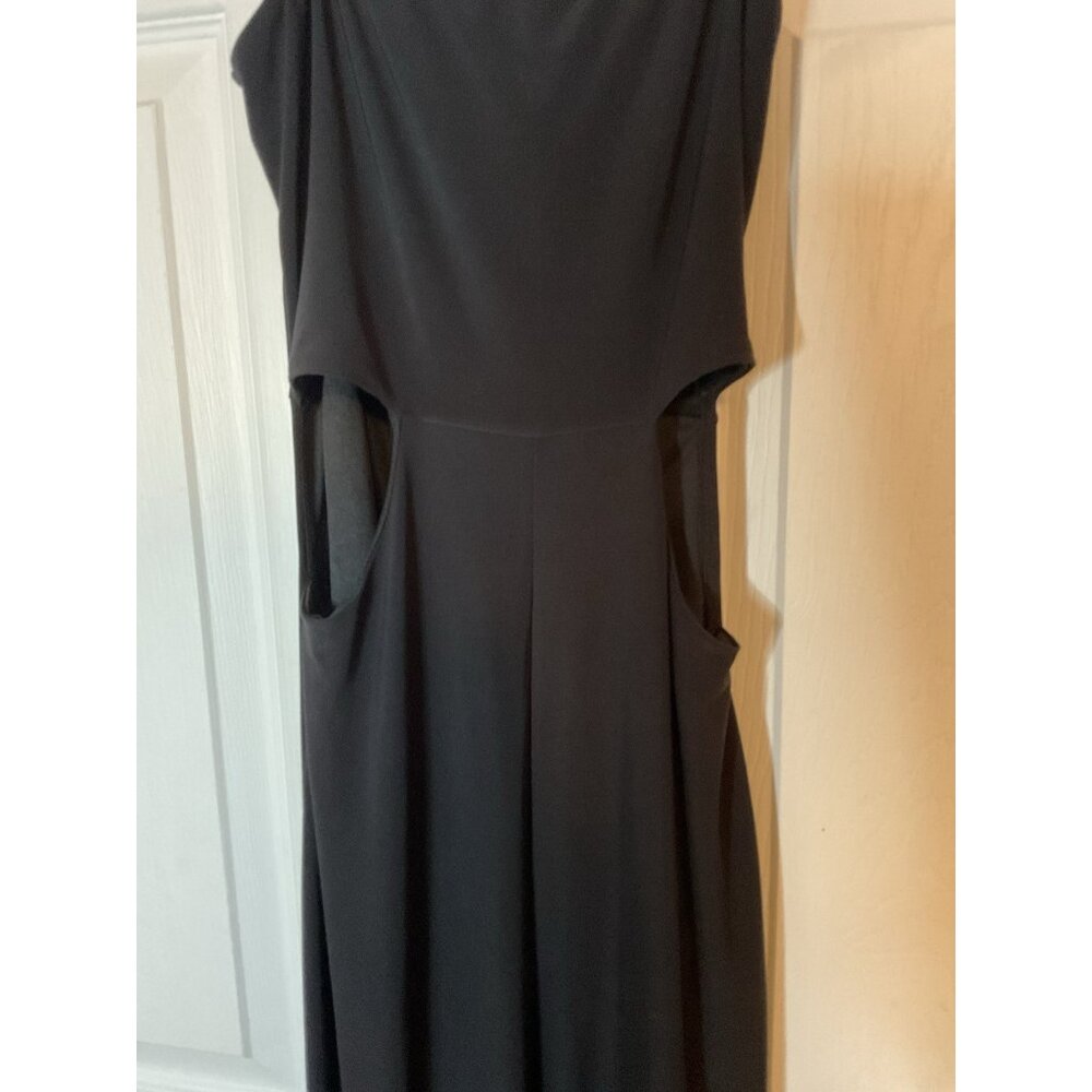 21 Saints Black Jumpsuit‎ Black Stretch Side Cutout Spaghetti Strap Jumpsuit XS - Picture 2 of 4